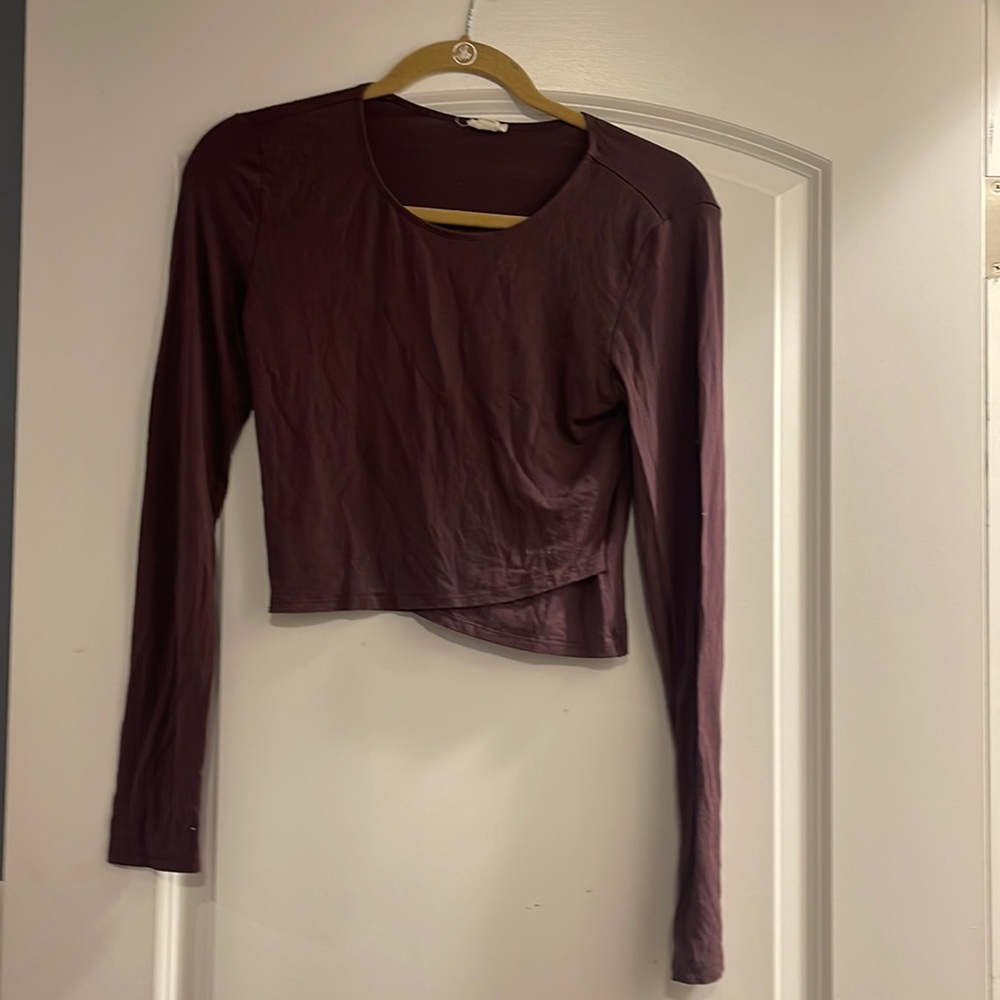 Garage long  sleeve brown medium fitted shirt
